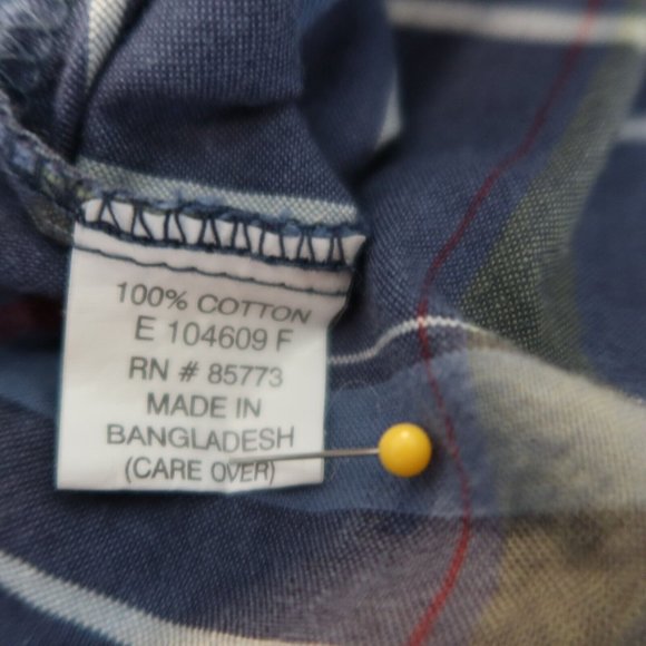 O'NEILL Shirt Men's Casual Button Up Short Sleeve Plaid Collared Blue XL - Picture 11 of 12